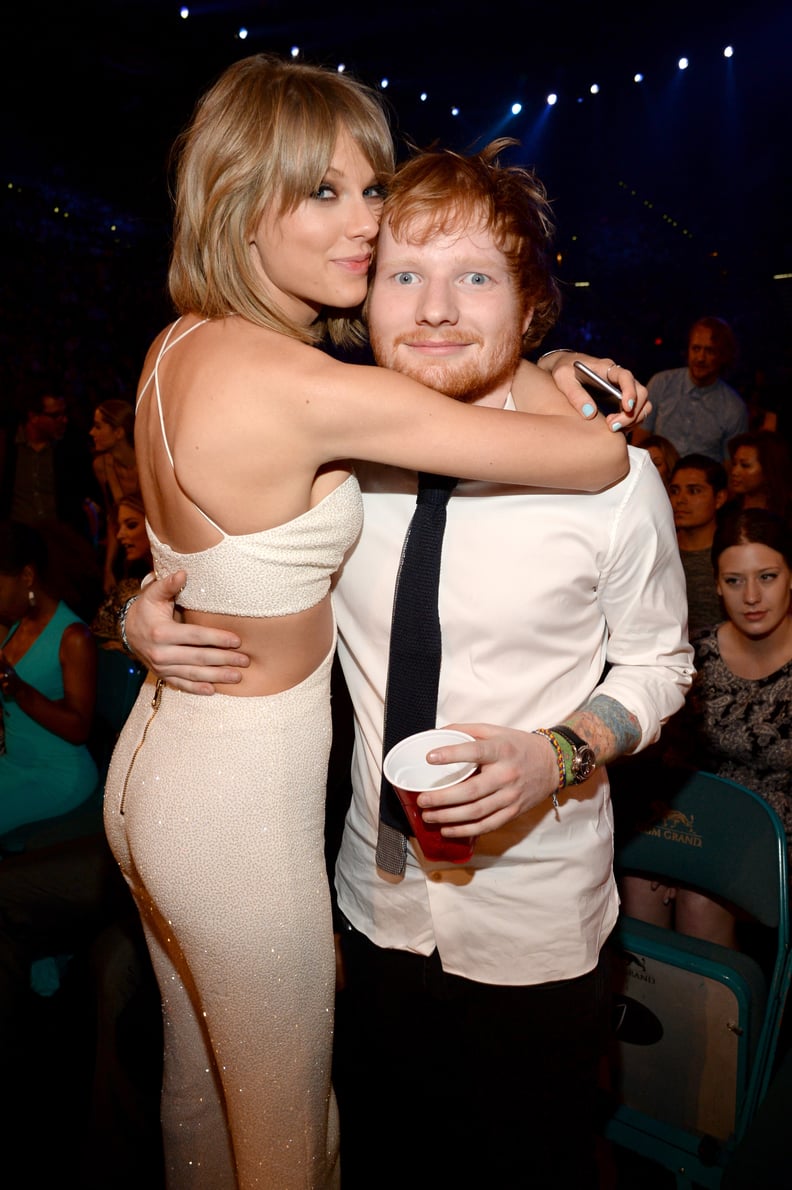 Ed and His Cup Posed With His BFF Taylor Swift