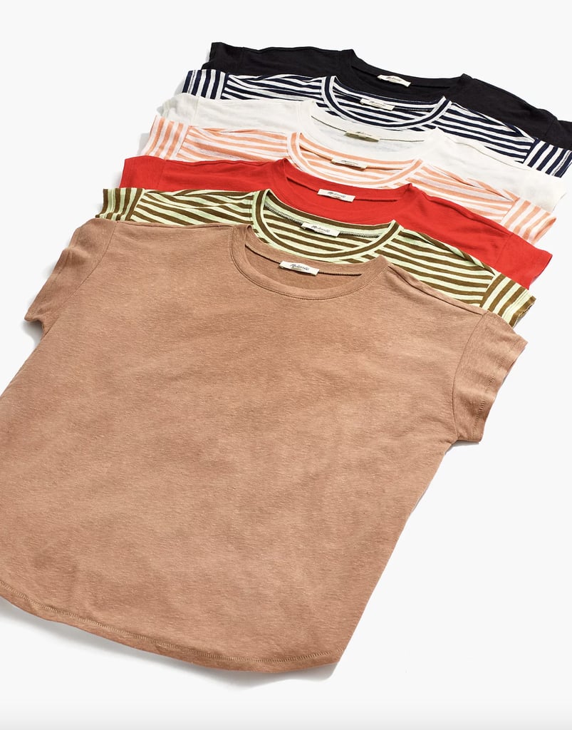 Madewell Linen-Blend Asbury Tee