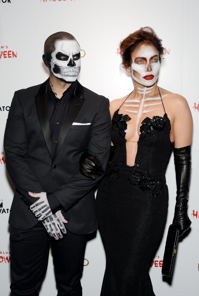 Jennifer Lopez and Casper Smart | Celebrity Halloween Makeup Looks ...