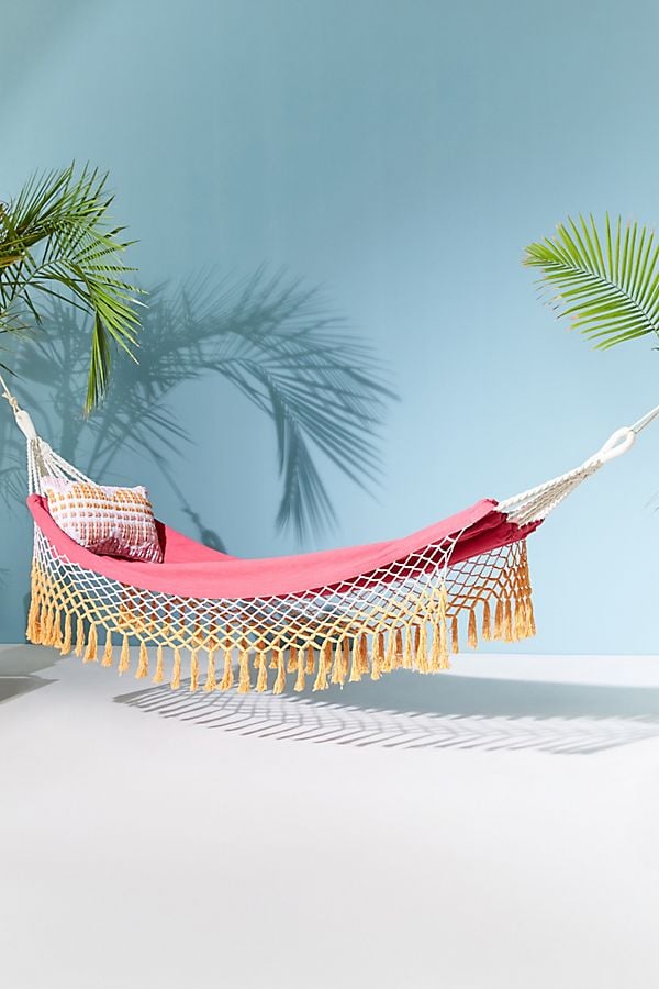 Anthropologie Canyon Fringe Outdoor Hammock