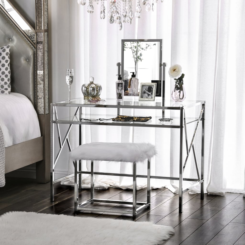 Enid Vanity Set with Stool and Mirror