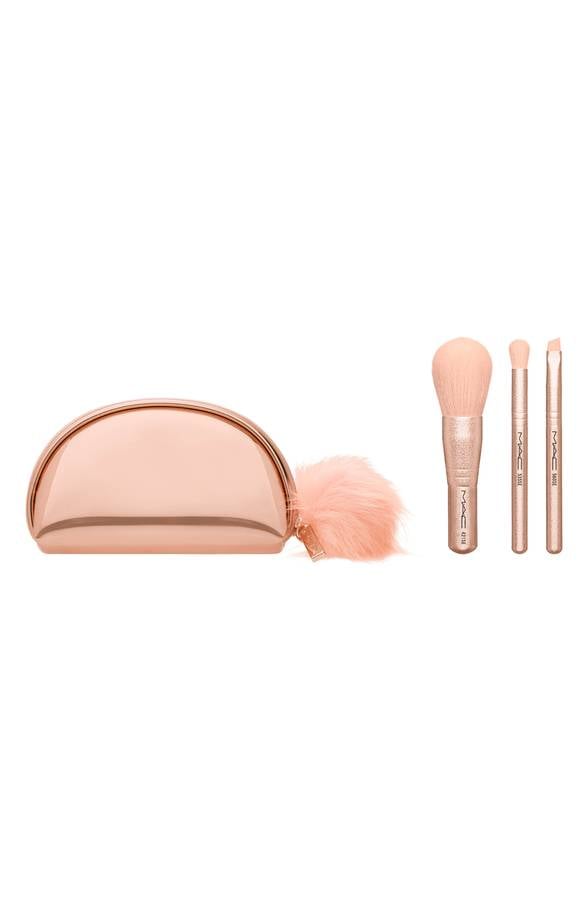 MAC Snowball Brush Mini Kit | Rose Gold Makeup Brush ...
