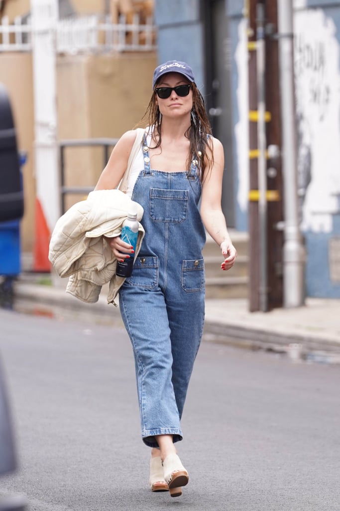 How to Style Overalls Like Olivia Wilde