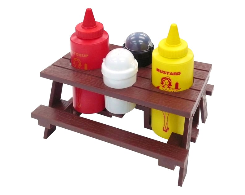 Mr. Bar-B-Q Picnic Table Condiment Set