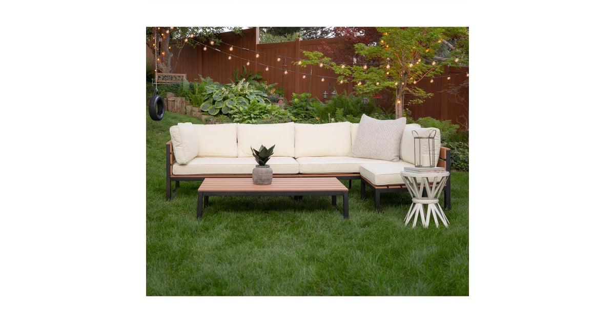 Natural 4-Piece Patio Set with Cushions | Pier 1 Imports ...