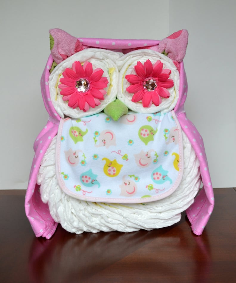 Owl Diaper Cake