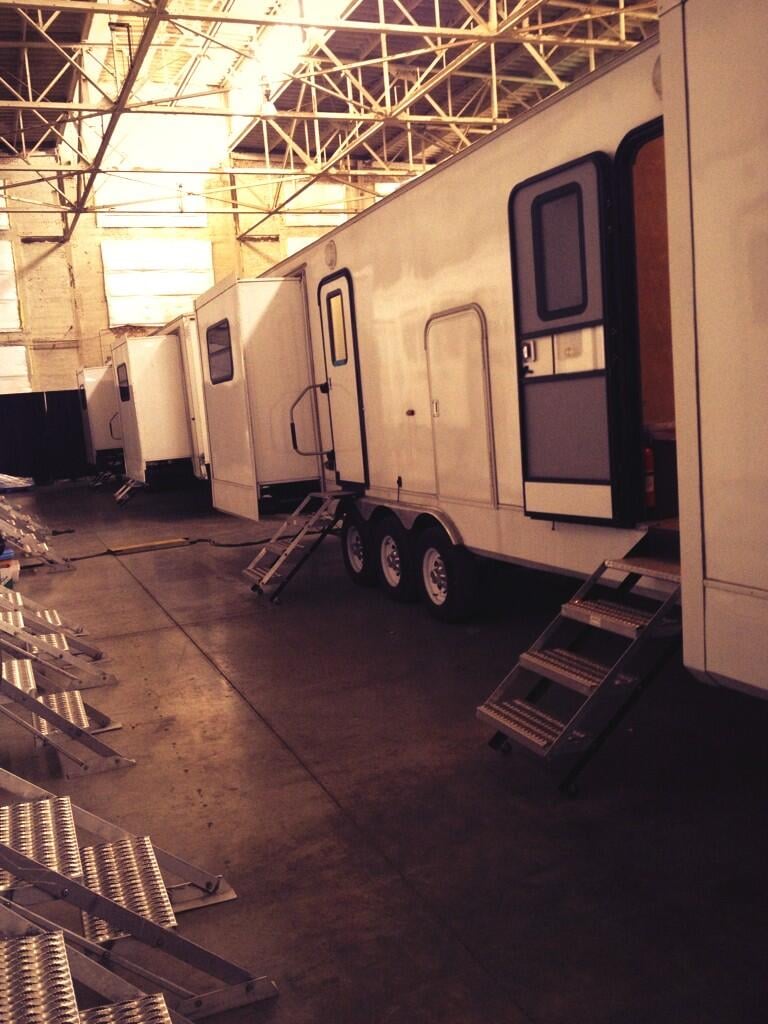 Amy C. Newbold gave fans this peek into the "beautiful" set.
Source: Twitter user newbieames