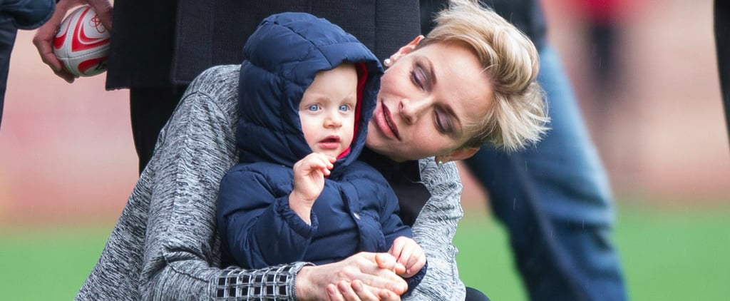 Princess Charlene of Monaco at Rugby Match With Jacques 2016