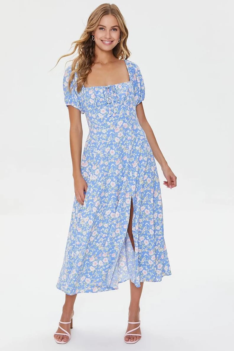 Best Puff-Sleeve Dress: Forever 21 Floral Print Midi Dress