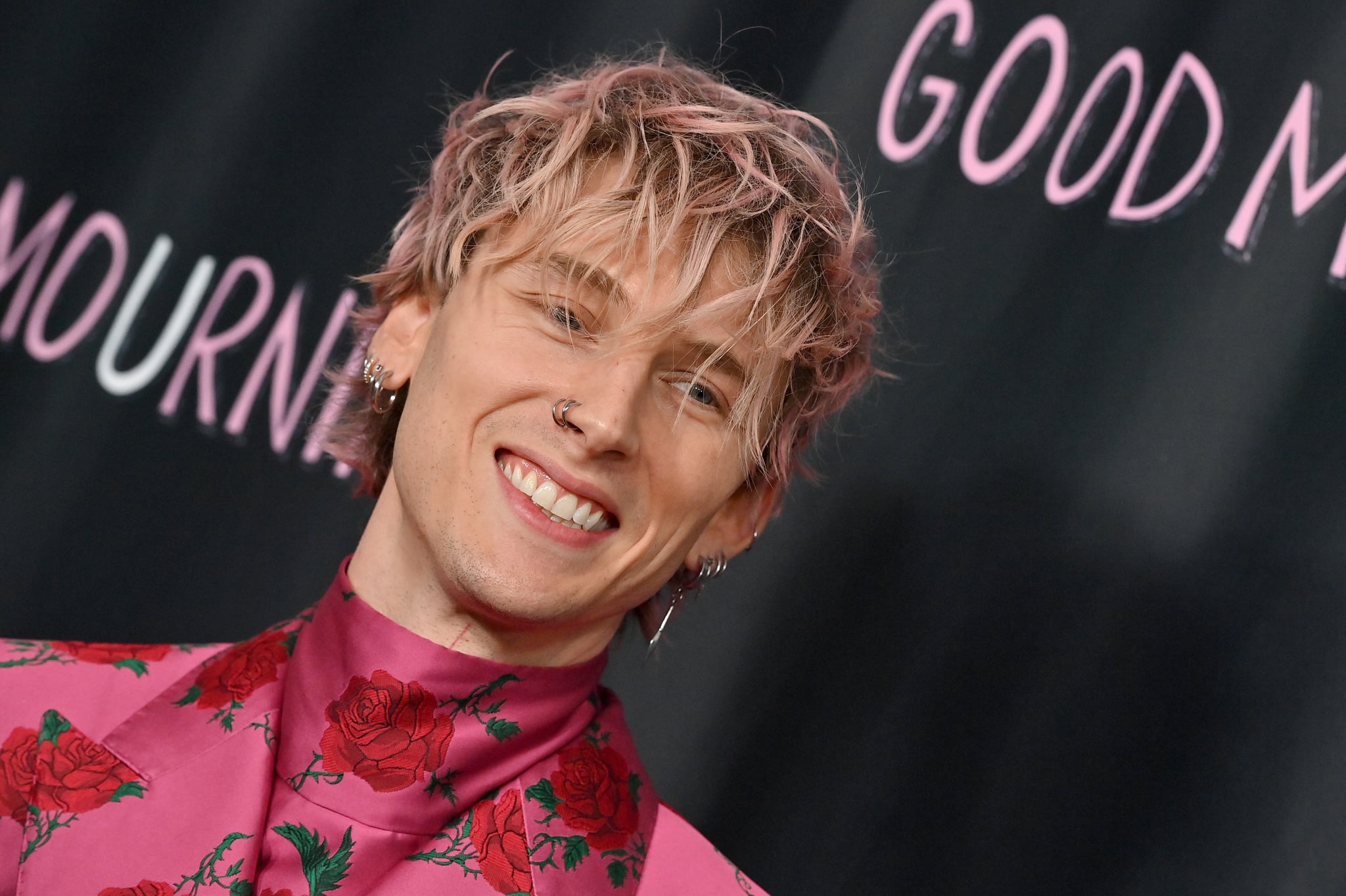 WEST HOLLYWOOD, CALIFORNIA - MAY 12: Machine Gun Kelly attends the World Premiere of 