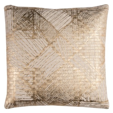 Rizzy Home Textured Foil Print Pillow