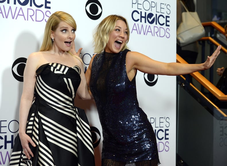 The Big Bang Theory's Kaley Cuoco and Melissa Rauch celebrated their favorite TV show win.