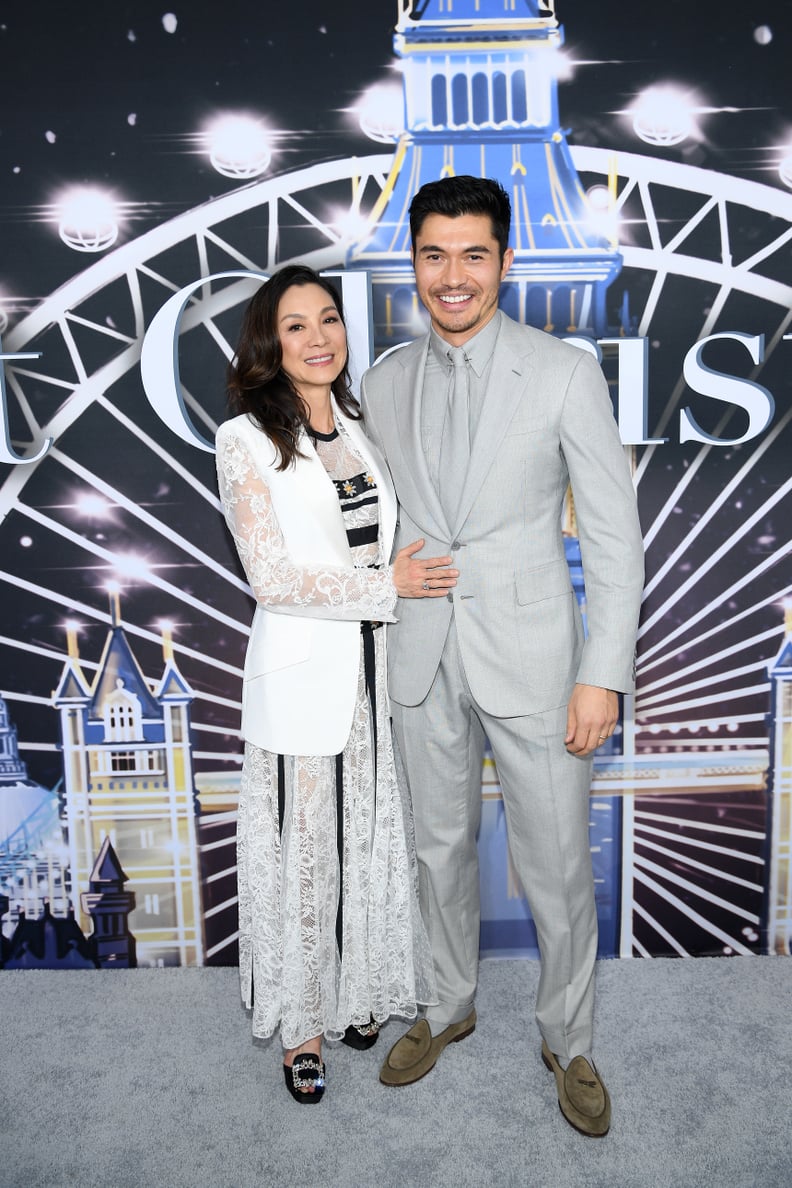 Michelle Yeoh and Henry Golding at the Last Christmas Premiere