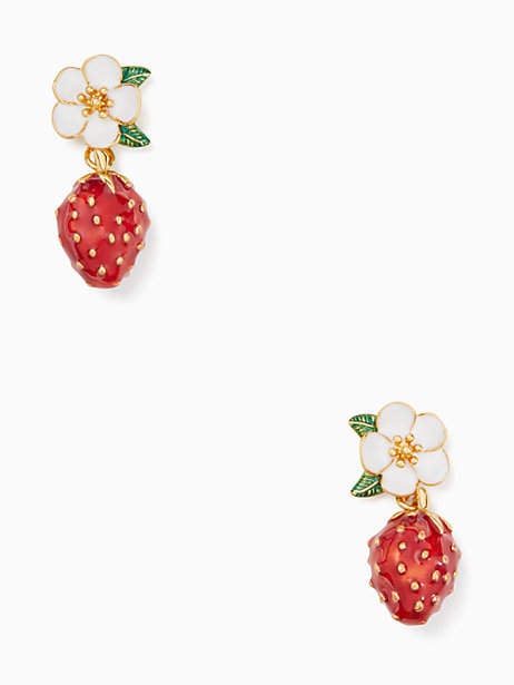 Strawberry earrings deals kate spade