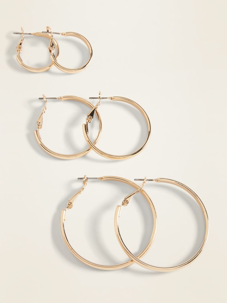 Old Navy Gold-Toned Hoop Earrings 3-Pack