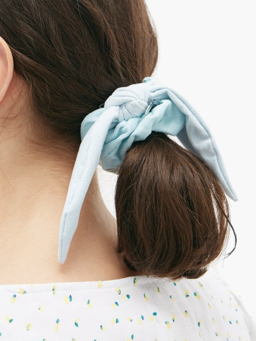 House of Lafayette Bambou Bow Corduroy Scrunchie