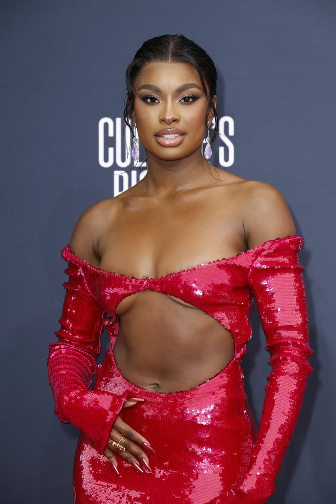 Coco Jones's LaQuan Smith Cutout Gown at the BET Awards 2023