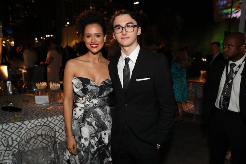 Nathalie Emmanuel and Isaac Hempstead Wright