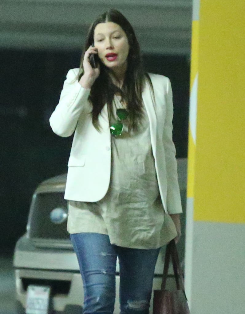 Pregnant Jessica Biel Leaving an Event in LA | Pictures