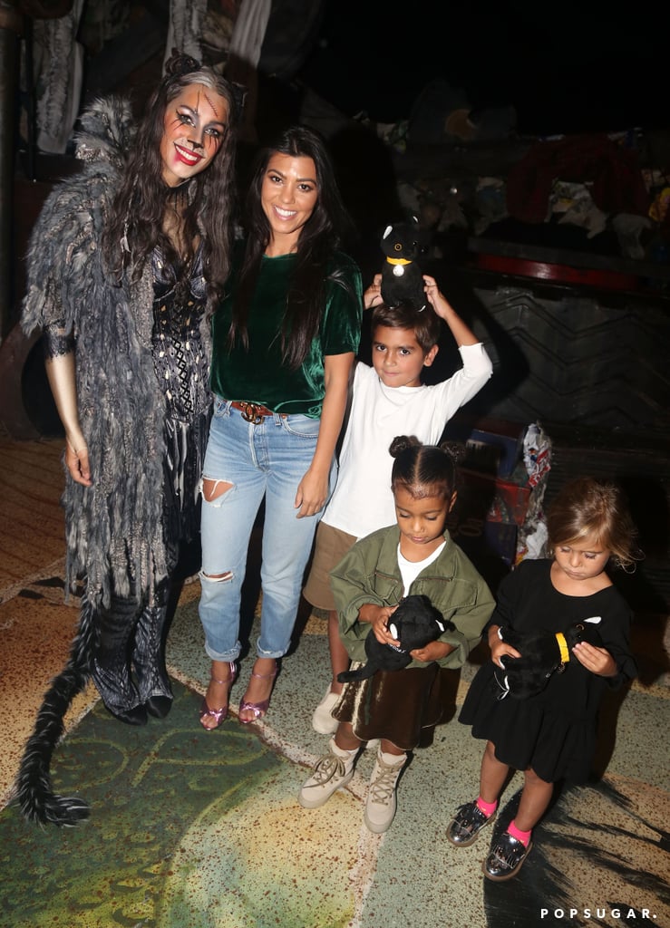 Kourtney Kardashian With Kids at Cats on Broadway Sept. 2016