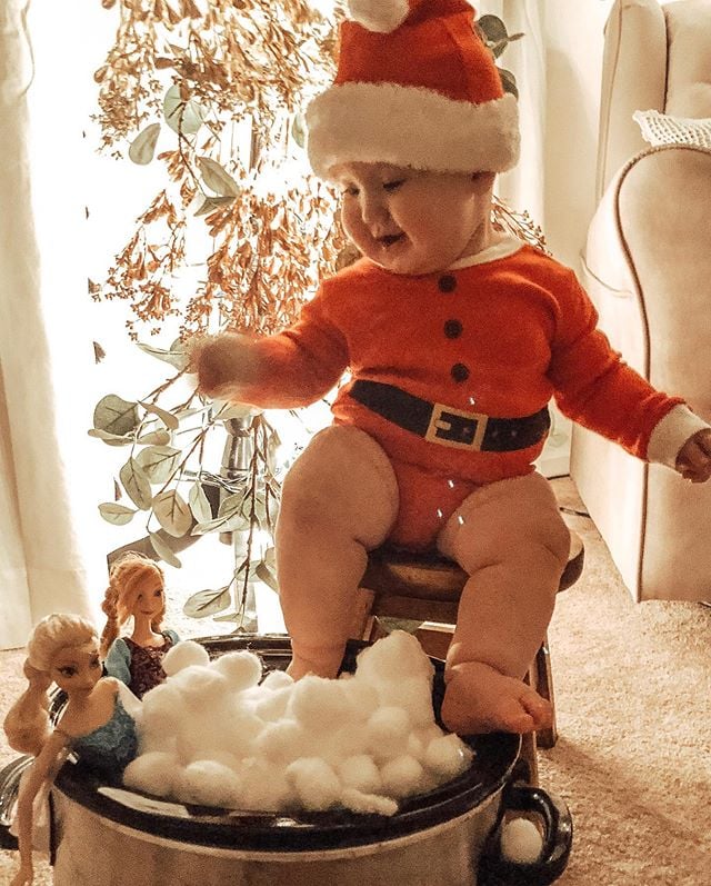 Baby Dressed as Elf on the Shelf 2018