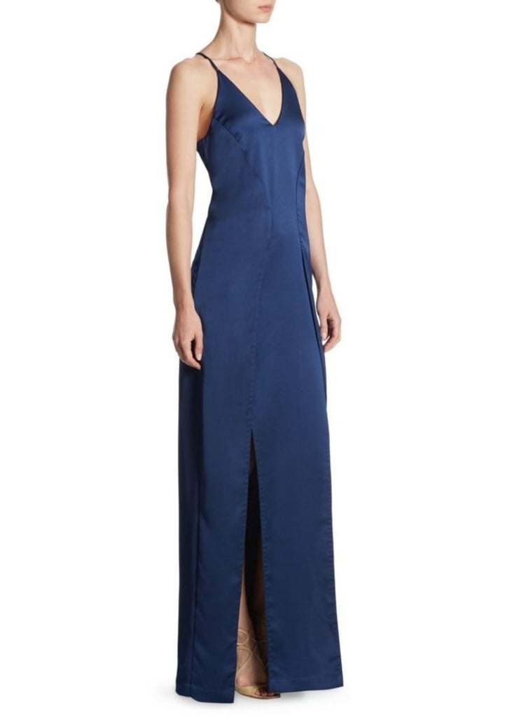 halston heritage slip dress