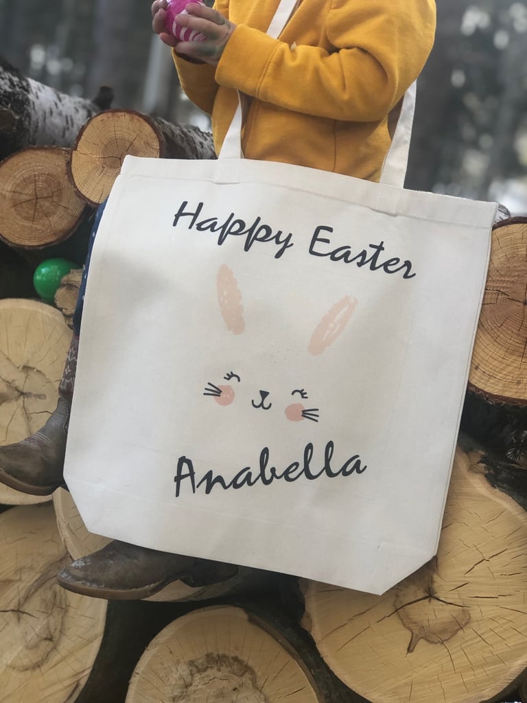 Personalized Easter Bunny Tote