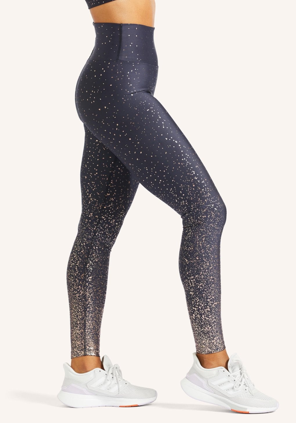 Beyond Yoga Alloy Ombre High Waisted Midi Legging Large Rose Gold Speckle  NWT