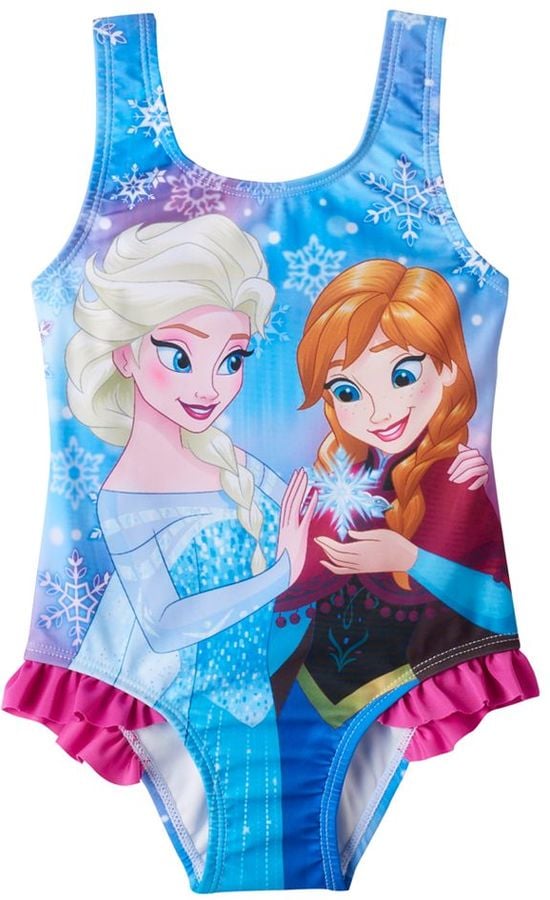 Anna and Elsa One-Piece | Disney Swimwear For Kids | POPSUGAR Family ...