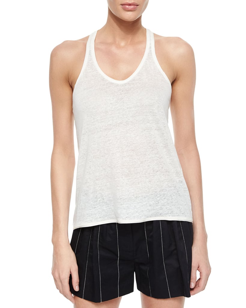 Rag and Bone Rag & Bone Dunes Linen Racerback Tank, White ($150)