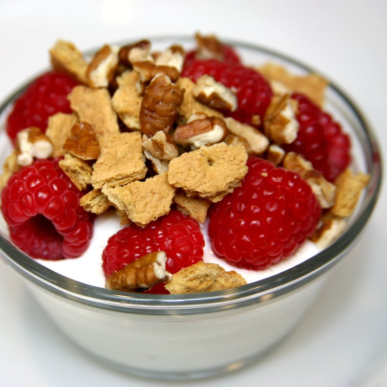 Raspberries With Graham Crackers and Pecans