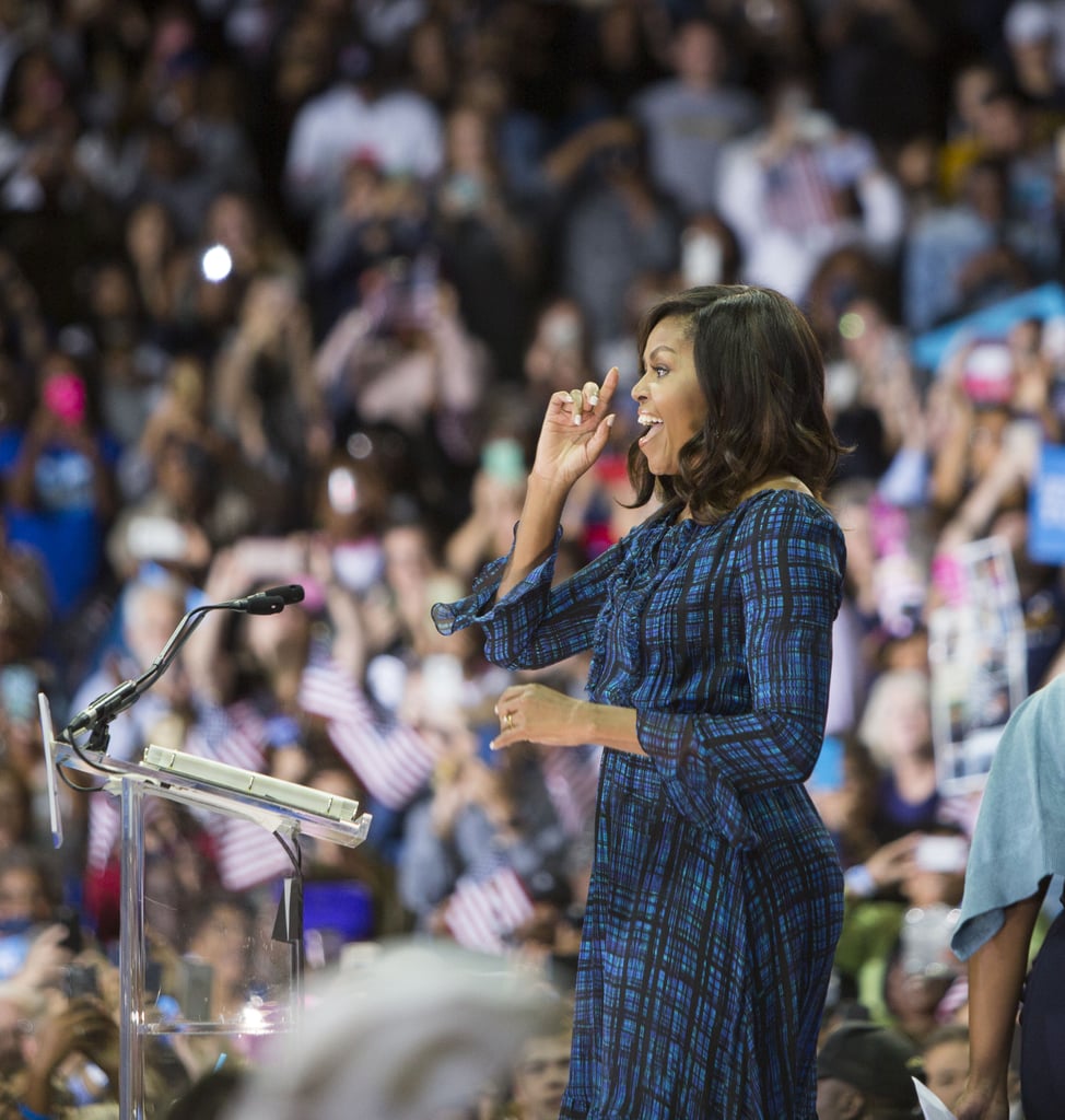 Michelle Obama's Campaign Dress Sends Out a Message on Its Own