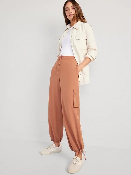 Old Navy High-Waisted StretchTech Wide-Leg Cargo Pants