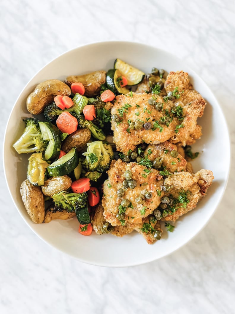 One Pan Chicken Piccata With Veggies