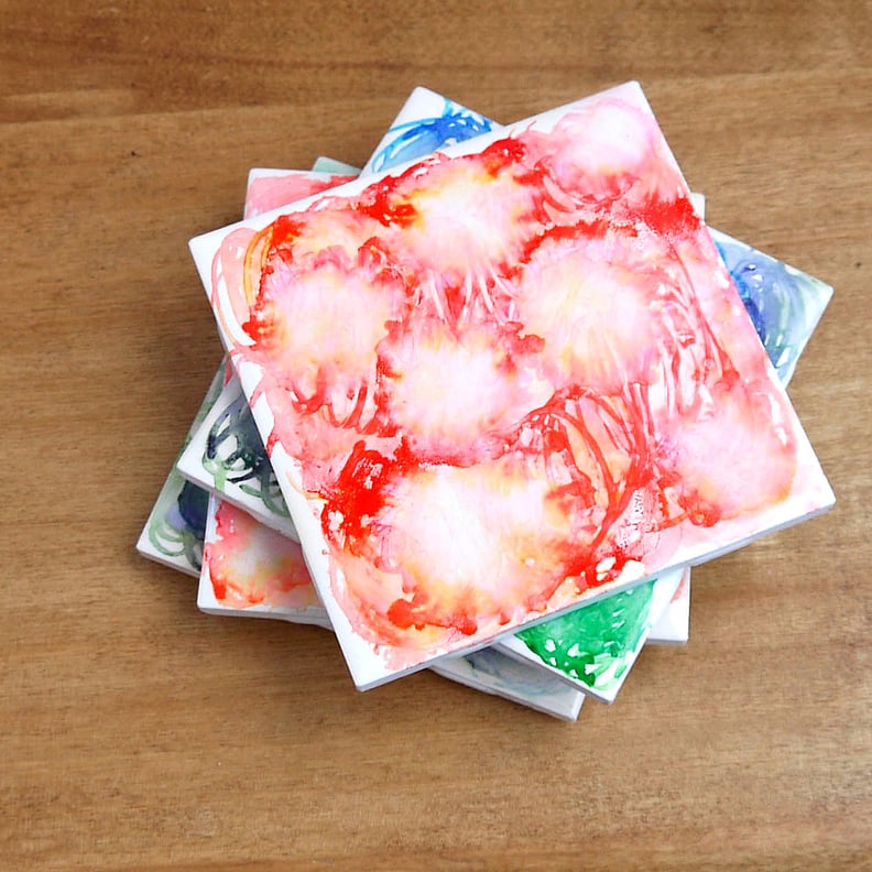 Watercolor Tile Coasters