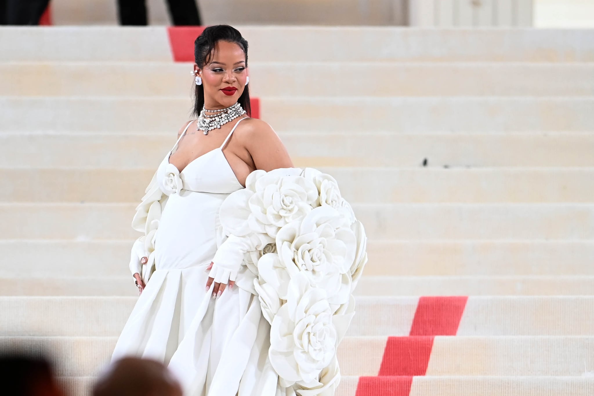Rihanna attends The 2023 Met Gala 