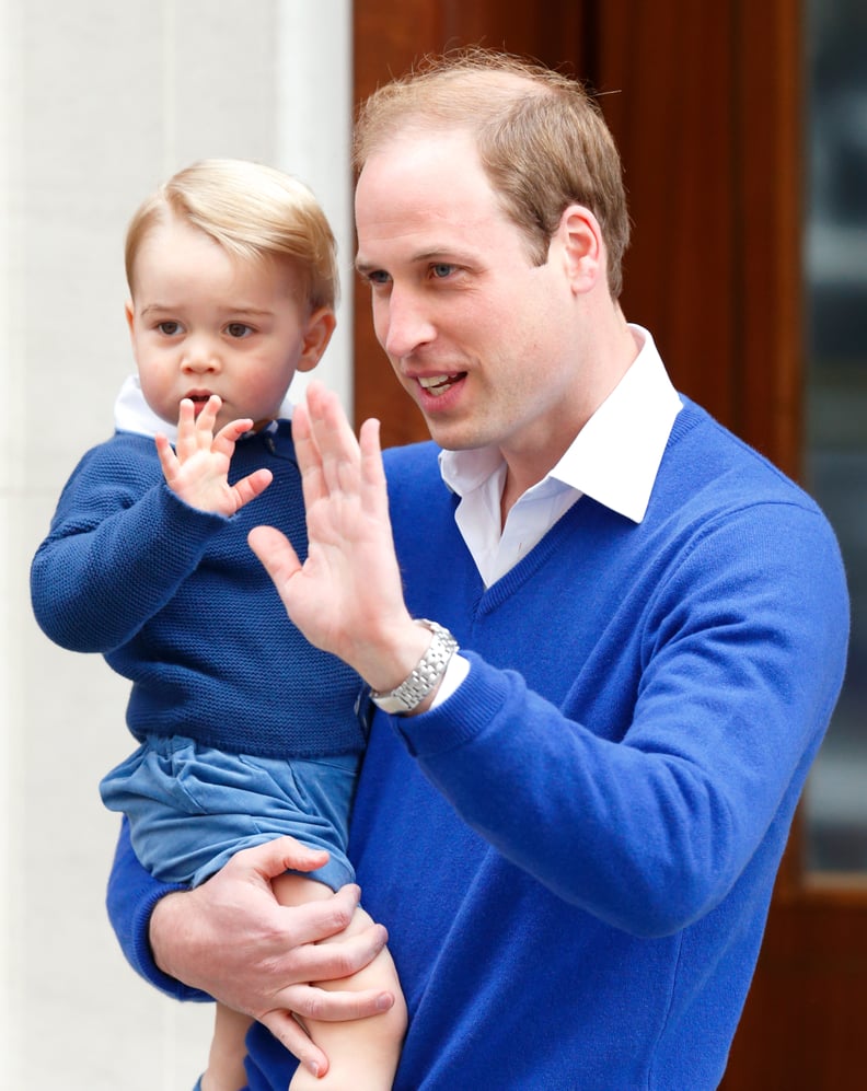 When William and George Matched on Their Way to Meet Baby Charlotte