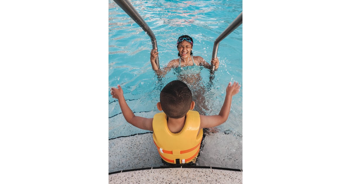 Children should used to the shallow end of the pool first