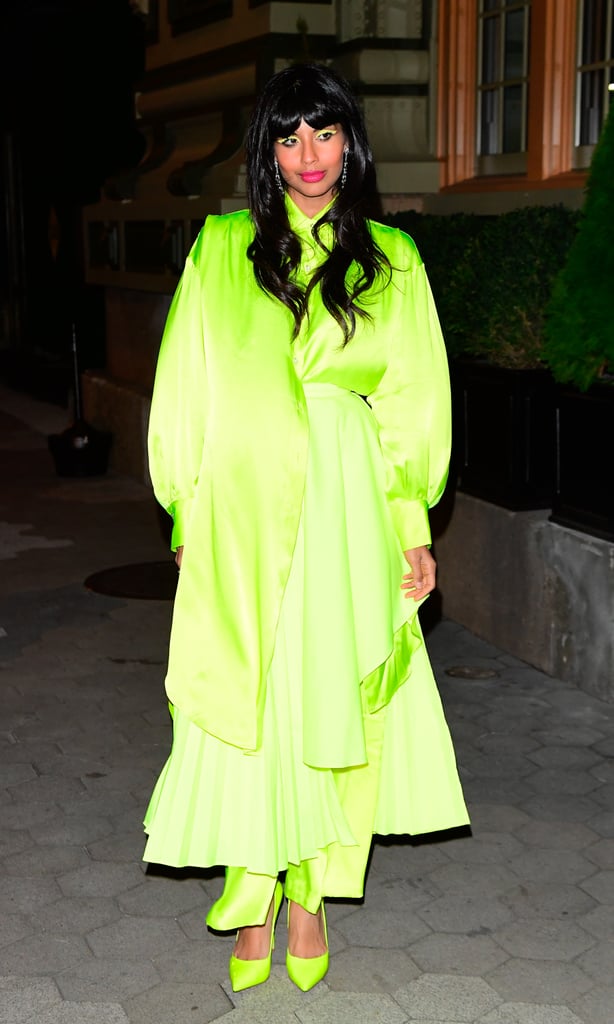 Jameela Jamil's Neon Outfit at the CFDA Awards