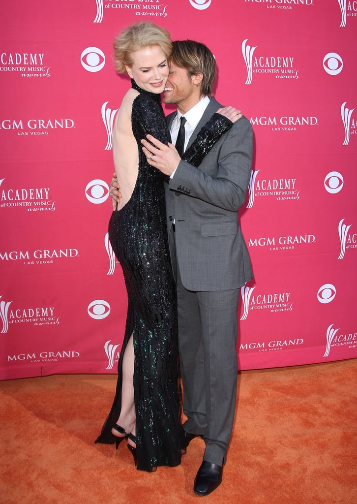Keith nuzzled Nicole in April 2009 at the ACM Awards in Las Vegas.