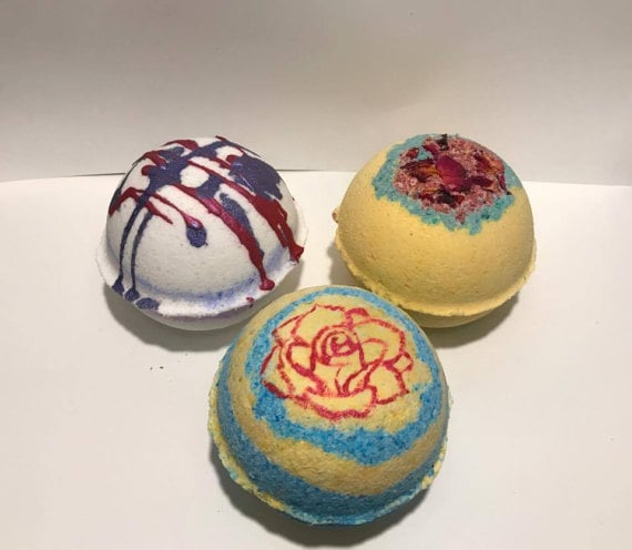 These beyond-adorable Bath Bombs ($7) from FizzFairy rep Belle, The Beast, and Mrs. Potts. Belle's bomb smells like rose, amber, and musk. Dark notes of patchouli and incense make up The Beast-inspired fizzer, because he has a lot of feelings. Since Mrs. Potts is a top-notch hostess, welcoming notes of lavender make up her pink-and-purple product.