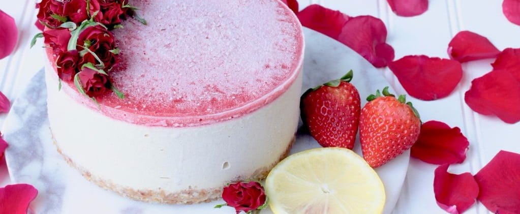 Vegan Strawberry Lemonade Cheesecake Recipe