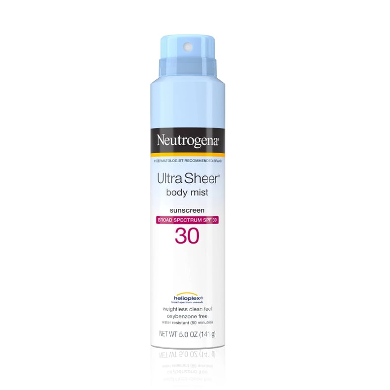 Sheer Sunscreen: Neutrogena Ultra Sheer Lightweight Sunscreen Spray