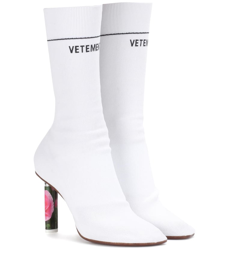 Vetements Stretch-Jersey Ankle Boots