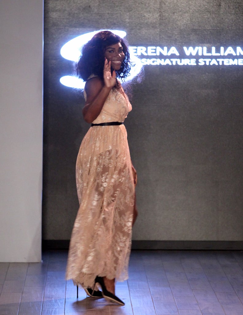 塞雷娜·威廉姆斯在自己的语句集合时尚秀,2016年9月
