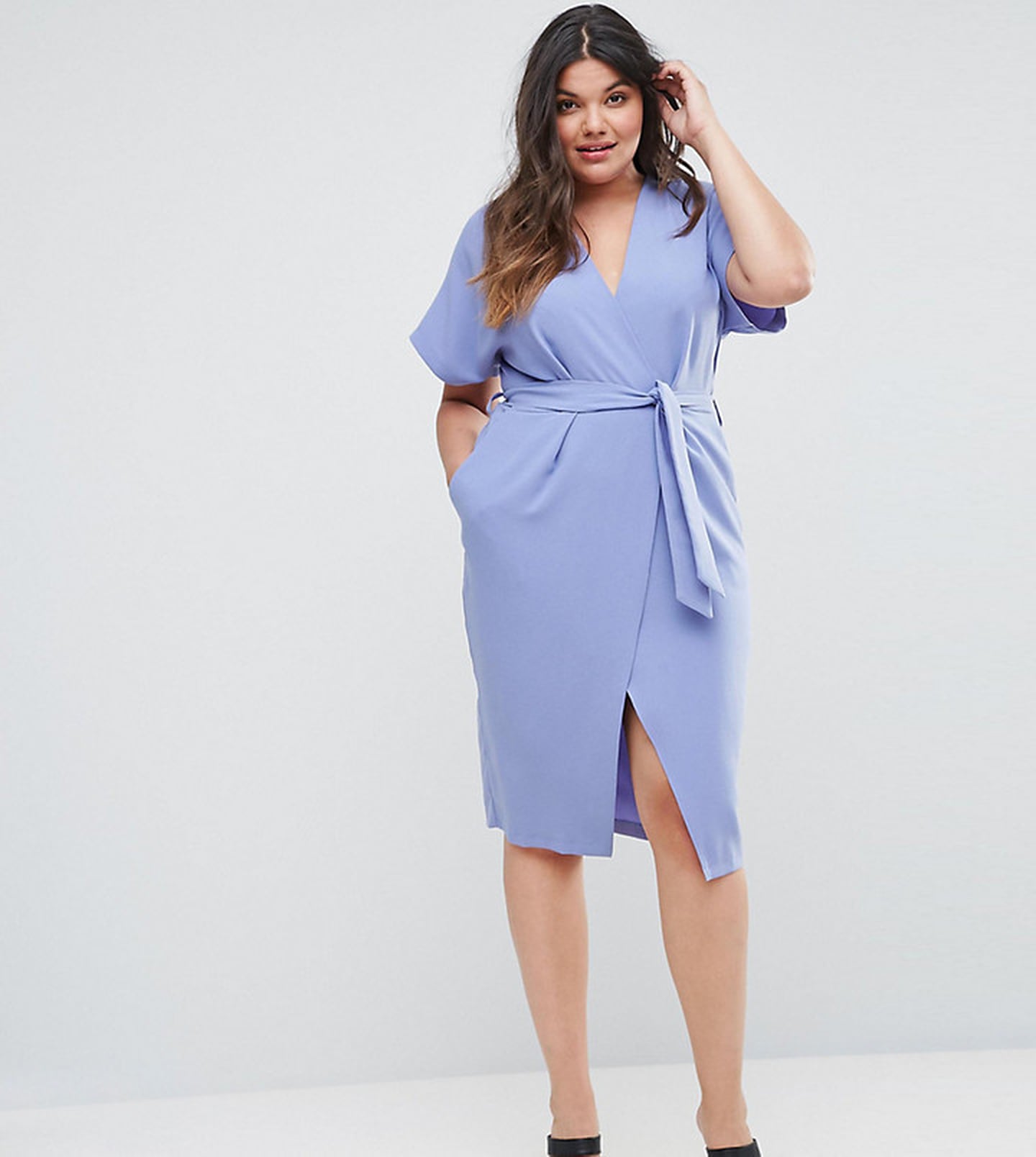 Selena Gomez Blue Realisation Dress | POPSUGAR Fashion