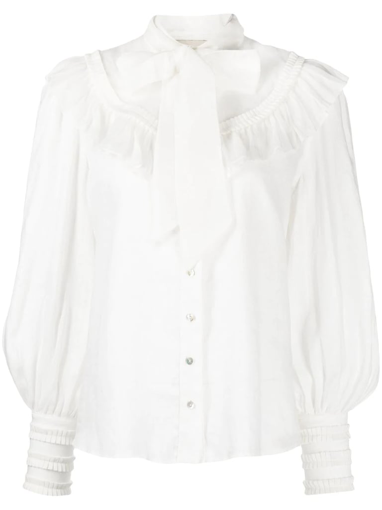 Alemais Lennie Ruffled Pussy-Bow Blouse