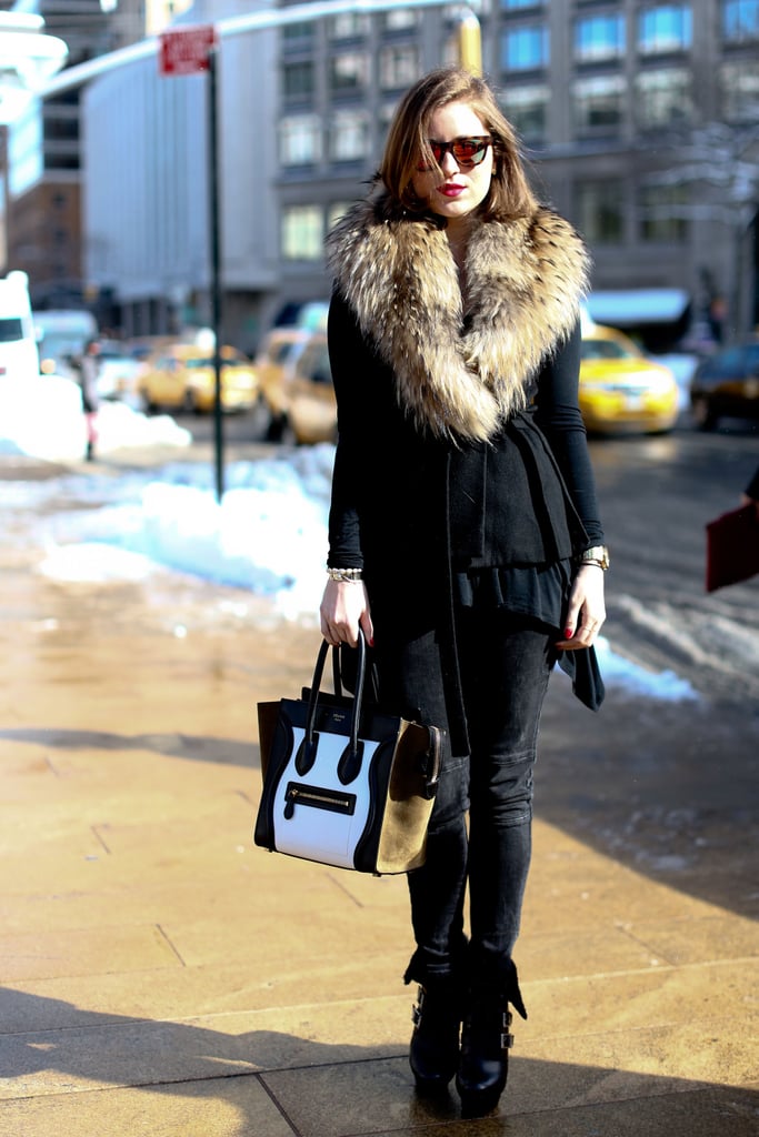 For blustery days, a fur accent is just as glam as it is warm.