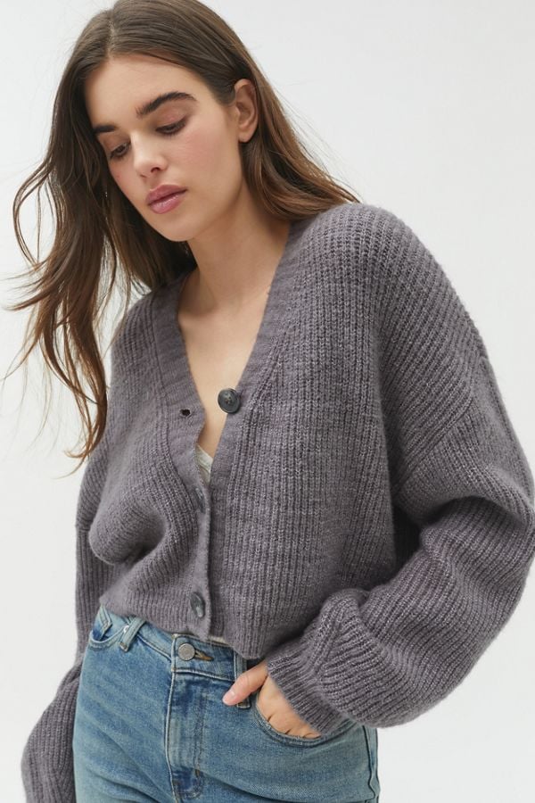 Truly Madly Deeply Piper Slouchy Balloon Sleeve Cardigan
