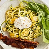 Courgette Noodles With Rocket and Corn